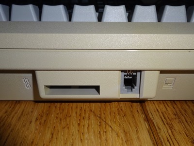 Look, a keyboard with a RJ11-style connector!
